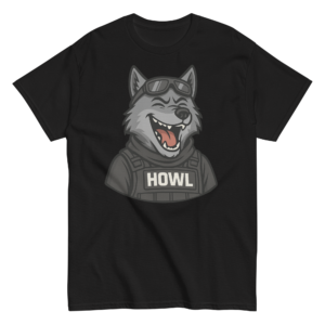 Laughing Wolf Unisex tee
