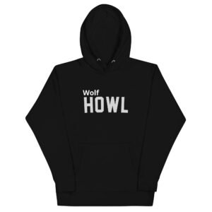 Wolf Howl Unisex Hoodie - White Wolf - Worldwide.