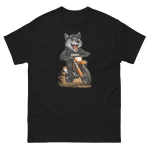 Wolf on the Dirt Bike Tee
